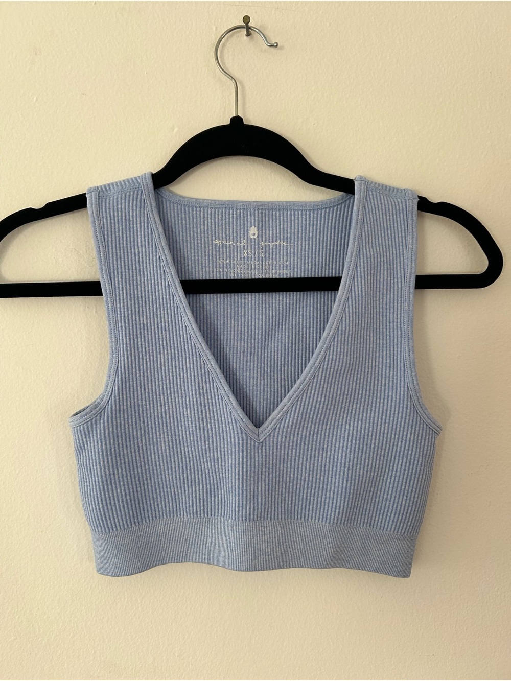 Spiritual Gangster Metta Plunge Blue Brami Size XS Small - Picture 2 of 5
